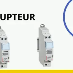 Deux télérupteurs Legrand, essentiels pour comprendre a quoi sert un telerupteur, symbolisent le contrôle de l'éclairage.