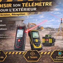Choisir son télémètre pour l'extérieur : portée, précision, réception. Aide à la décision pour quel laser choisir sur un chantier.