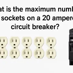 Combien de prise sur un disjoncteur 20A ? L'image montre des prises électriques et un disjoncteur.